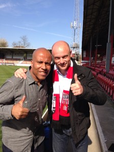 Billy and Uwe at Brentford