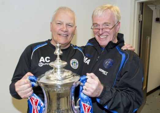 Alex Cribley (left) with Dr Mike Ashworth. 